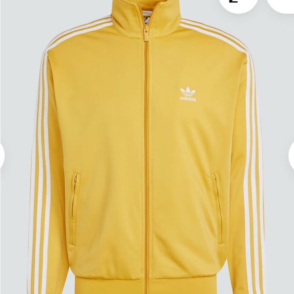 Adidas Men's Yellow Track Jacket